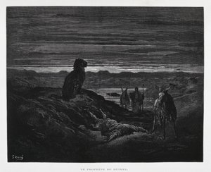 Profeten i Betels död, illustration från Dore-bibeln av Gustave Dore