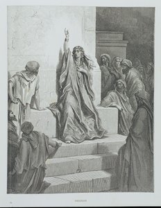 Deborah, graverad av Ettlin, c.1868 av Gustave Dore