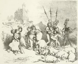 Feodalt bruk (gravyr) av Gustave Dore