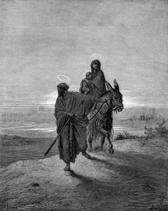 Flyg till Egypten av Gustave Dore