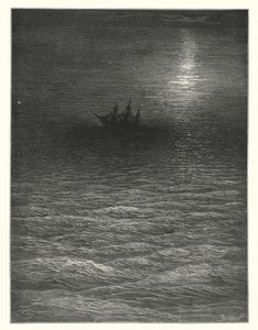 Gustave Dore illustration till Coleridges Rime of the Ancient Mariner (gravyr) av Gustave Dore