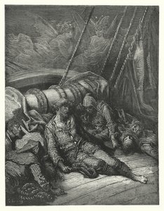 Gustave Dore illustration till Coleridges Rime of the Ancient Mariner (gravyr) av Gustave Dore