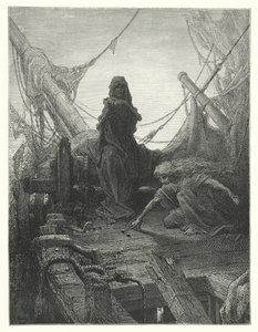 Gustave Dore-illustration till Coleridges Rime of the Ancient Mariner (gravyr) av Gustave Dore
