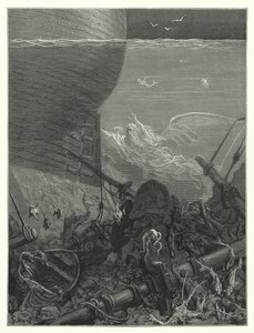 Gustave Dore-illustration till Coleridges Rime of the Ancient Mariner (gravyr) av Gustave Dore