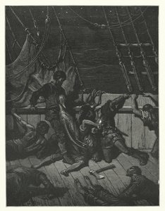Gustave Dore-illustration till Coleridges Rime of the Ancient Mariner (gravyr) av Gustave Dore