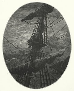 Gustave Dore-illustration till Coleridges Rime of the Ancient Mariner (gravyr) av Gustave Dore
