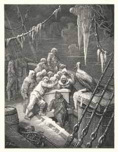 Gustave Dore-illustration till Coleridges Rime of the Ancient Mariner (gravyr) av Gustave Dore