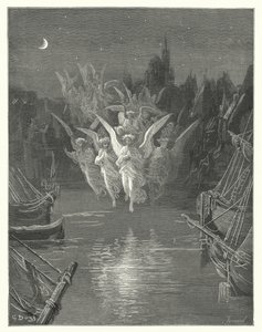 Gustave Dore-illustration till Coleridges Rime of the Ancient Mariner (gravyr) av Gustave Dore