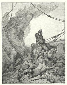 Gustave Dore-illustration till Coleridges Rime of the Ancient Mariner (gravyr) av Gustave Dore