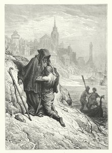 Gustave Dore-illustration till Coleridges Rime of the Ancient Mariner (gravyr) av Gustave Dore