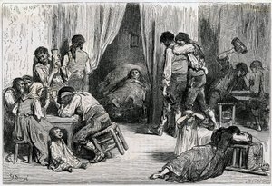 Illsutration till "Voyage en Espagne" skriven av Charles Davillier publicerad 1866 (gravyr) av Gustave Dore