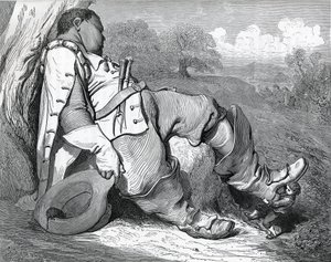 Illustration till "Le petit poucet", skriven 1697 av Charles Perrault (1628-1703) av Gustave Dore