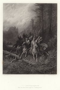 Illustration till Vivien av Alfred Tennyson av Gustave Dore