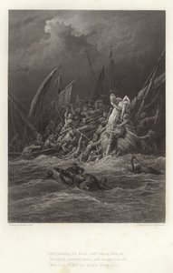 Illustration för Vivien av Alfred Tennyson av Gustave Dore