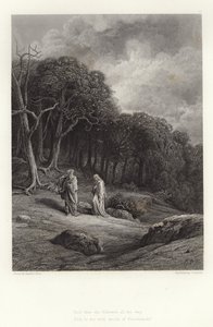 Illustration för Vivien av Alfred Tennyson av Gustave Dore