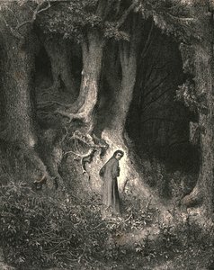 Mitt i detta vårt jordeliv, c1890. av Gustave Dore