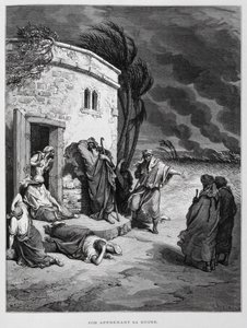 Job förstår sin undergång, Illustration från Dore Bible av Gustave Dore