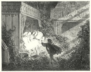 Törnrosa; Törnrosa (gravyr) av Gustave Dore