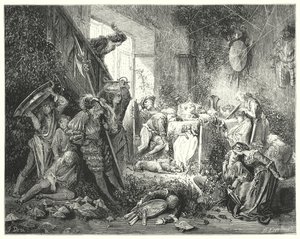 Törnrosa; Törnrosa (gravyr) av Gustave Dore