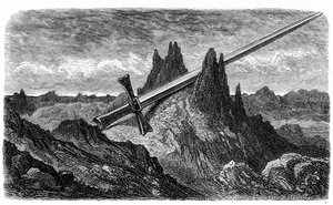 La "Breche de Roland", bergsspjälkning av Durandal, l
