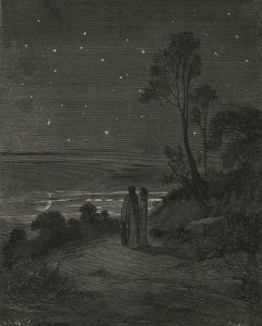 Nu var det dags för avgång, c1890. av Gustave Dore