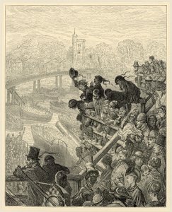 Oxford och Cambridge Boat Race, Putney av Gustave Dore