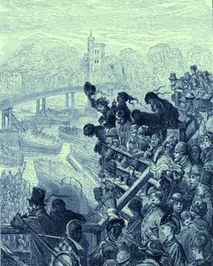 Oxford och Cambridge båt av Gustave Dore