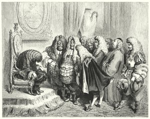 Åsneskinn; Åsneskinn (gravyr) av Gustave Dore