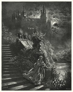 Åsneskinn; Åsneskinn (gravyr) av Gustave Dore