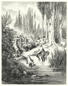 Petau-de "och; åsneskinn av Gustave Dore
