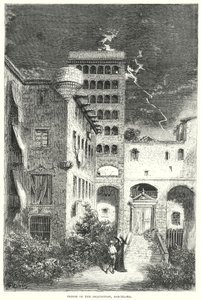Inkvisitionens fängelse, Barcelona (gravyr) av Gustave Dore