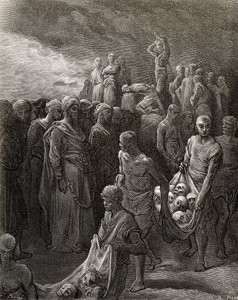 Richard I (1157-99) Lejonhjärtat massakrerar fångar som repressalier, illustration från 