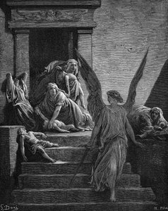 Egyptens sju plågor, 1866 av Gustave Dore