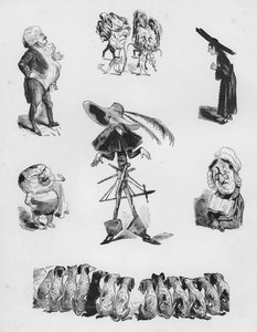 Sketches Humorous and Grotesque av Gustave Dore (gravyr) av Gustave Dore