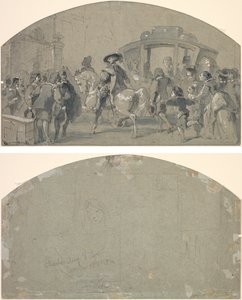 Gatubild (rekto); Skisser (omvänd) av Gustave Dore