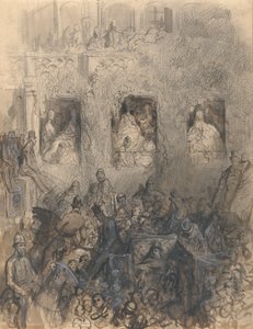 Studera för ett kvarter på vägen av Gustave Dore
