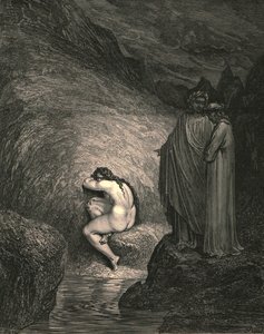 Det är den eländiga Myrrhas gamla själ, c1890. av Gustave Dore