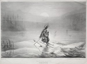 The Breaking Ice, Souvenir of Norway. av Gustave Dore