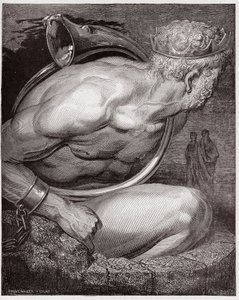 The Divine Comedy (La Divina Commedia, La Divine Comedie), Inferno, Canto 31: Nimrod of the giants - av Dante Alighieri (1265-1321) - Illustration av Gustave Dore (1832-1883) av Gustave Dore