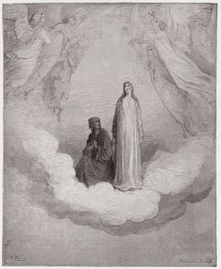 The Divine Comedy (La Divina Commedia, La Divine Comedie), Paradiso, Canto 21: Blessed Beatrice in the seventh circle - av Dante Alighieri (1265-1321) - Illustration av Gustave Dore (1832-1883) av Gustave Dore
