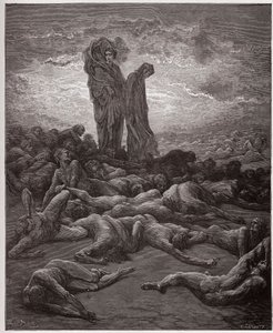 The Divine Comedy (La Divina Commedia, La Divine Comedie), Purgatorio, Canto 20: The souls of the avaricious - av Dante Alighieri (1265-1321) - Illustration av Gustave Dore (1832-1883) av Gustave Dore