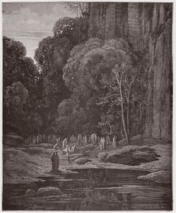 The Divine Comedy (La Divina Commedia, La Divine Comedie), Purgatorio, Canto 5: De sena ångrarna sjunger Miserere - av Dante Alighieri (1265-1321) - Illustration av Gustave Dore (1832-1883) av Gustave Dore