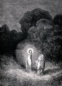 Den gudomliga komedin Helvetet av Gustave Dore