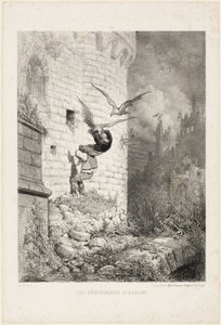 Jägarna av örnbon av Gustave Dore