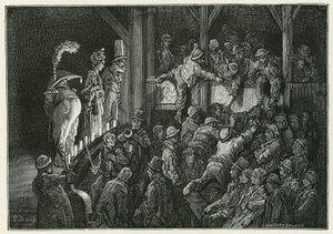 Penny Gaff i Whitechapel av Gustave Dore