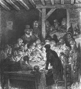"Tjuvar som spelar", 1872. av Gustave Dore