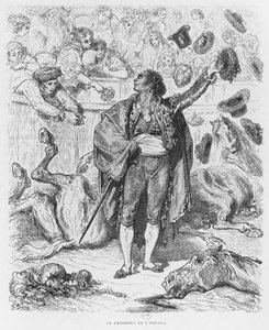 Triumf för en matador, graverad av Boetzel av Gustave Dore