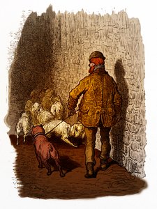 Viktorianska London Docks gravyr av Gustave Doré av Gustave Dore