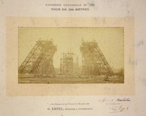 Byggandet av Eiffeltornet av Gustave Eiffel