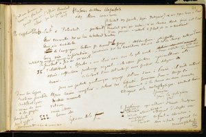 Folio 41 i arbetsboken n. 19 Manuskriptsida av Gustave Flauberts utkast. Planer för Bouvard och Pecuchet. BHVP. av Gustave Flaubert